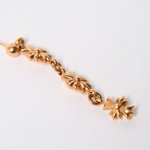 極美品 CHROME HEARTS クロムハーツ 22K タイニーE CHプラス 3ドロップピアス ダイヤモンド 重量約4.43g 中古 4a007332
