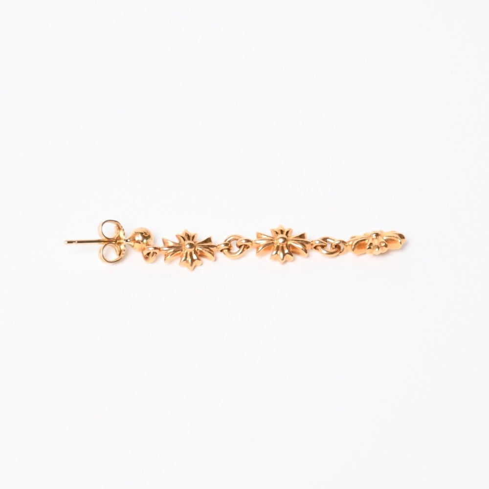 極美品 CHROME HEARTS クロムハーツ 22K タイニーE CHプラス 3ドロップピアス ダイヤモンド 重量約4.43g 中古 4a007332