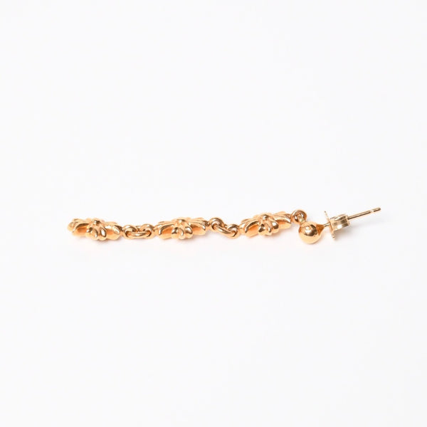 極美品 CHROME HEARTS クロムハーツ 22K タイニーE CHプラス 3ドロップピアス ダイヤモンド 重量約4.43g 中古 4a007332