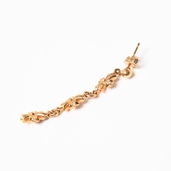 極美品 CHROME HEARTS クロムハーツ 22K タイニーE CHプラス 3ドロップピアス ダイヤモンド 重量約4.43g 中古 4a007332