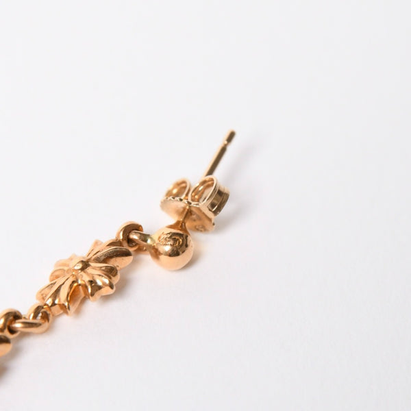 極美品 CHROME HEARTS クロムハーツ 22K タイニーE CHプラス 3ドロップピアス ダイヤモンド 重量約4.43g 中古 4a007332