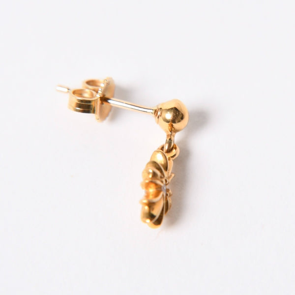 極美品 CHROME HEARTS クロムハーツ 22K ER TNY E PLS DROP1 DMND タイニーE CHプラス 1ドロップピアス 重量約1.62g ダイヤモンド 中古 4a007331