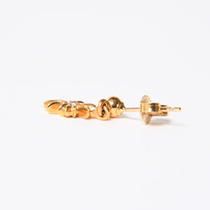極美品 CHROME HEARTS クロムハーツ 22K ER TNY E PLS DROP1 DMND タイニーE CHプラス 1ドロップピアス 重量約1.62g ダイヤモンド 中古 4a007331