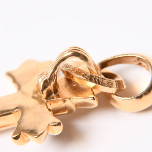 極美品 CHROME HEARTS クロムハーツ ダブルCHクロス WITH ベイル パヴェ ダイヤ ペンダントトップ チャーム 重量約36.1g 2011/.22K刻印 中古 4a007328