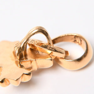 極美品 CHROME HEARTS クロムハーツ ダブルCHクロス WITH ベイル パヴェ ダイヤ ペンダントトップ チャーム 重量約36.1g 2011/.22K刻印 中古 4a007328