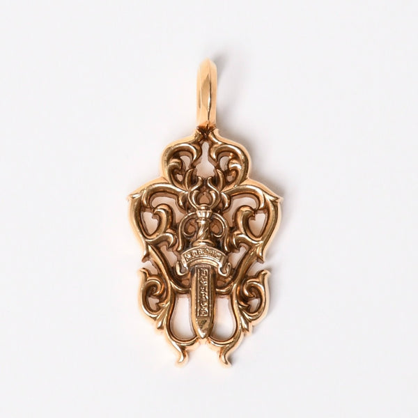新品同様 CHROME HEARTS クロムハーツ VINE DAGGER ヴァインダガー ペンダントトップ チャーム 重量約23.8g 22K 中古 4a007325