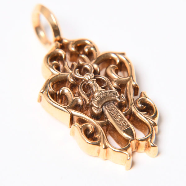 新品同様 CHROME HEARTS クロムハーツ VINE DAGGER ヴァインダガー ペンダントトップ チャーム 重量約23.8g 22K 中古 4a007325