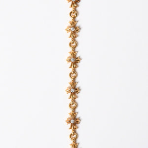 新品同様 CHROME HEARTS クロムハーツ タイニーE CH プラス ブレスレット ダイヤモンド 22K DIA 重量約14.5g 中古 4a007286
