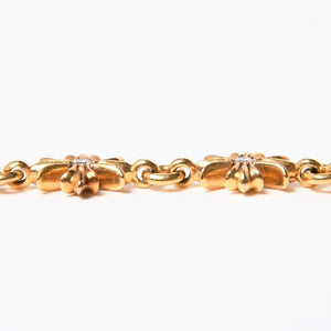 新品同様 CHROME HEARTS クロムハーツ タイニーE CH プラス ブレスレット ダイヤモンド 22K DIA 重量約14.5g 中古 4a007286