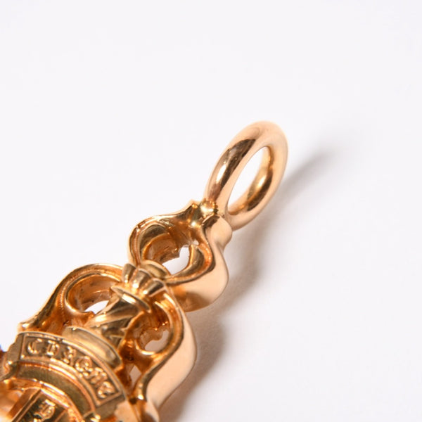 新品未使用 CHROME HEARTS クロムハーツ ダブルダガー ペンダント シルバーネックレストップ 22k 35,7g 中古 4a007277