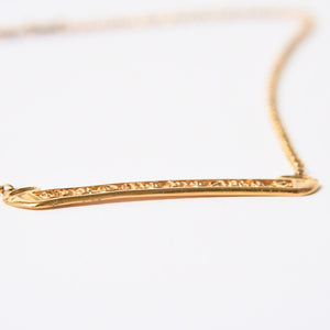 極美品 CHROME HEARTS クロムハーツ 22K スクロールラベル ロールチェーン ネックレス 重量13.16g 18インチ ゴールド 中古 4a007267
