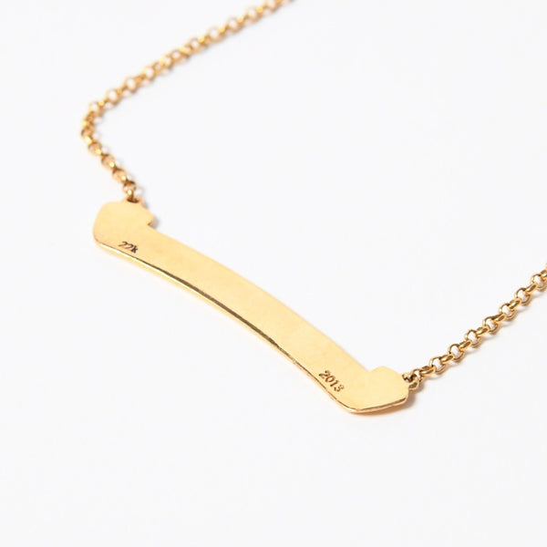極美品 CHROME HEARTS クロムハーツ 22K スクロールラベル ロールチェーン ネックレス 重量13.16g 18インチ ゴールド 中古 4a007267
