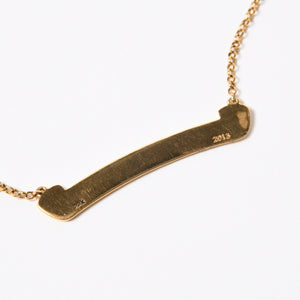 極美品 CHROME HEARTS クロムハーツ 22K スクロールラベル ロールチェーン ネックレス 重量13.16g 18インチ ゴールド 中古 4a007267