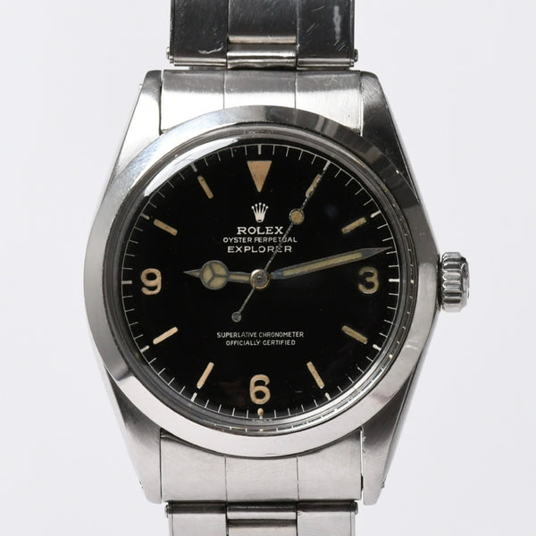 ROLEX ロレックス EXPLORER I エクスプローラー I 腕時計 1016 重量約73.03g AT ステンレススチール 黒文字盤 美品 中古 4a007339