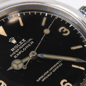 ROLEX ロレックス EXPLORER I エクスプローラー I 腕時計 1016 重量約73.03g AT ステンレススチール 黒文字盤 美品 中古 4a007339