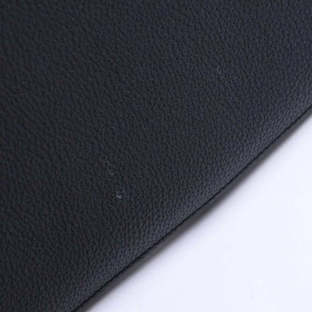 極美品 HERMES エルメス ドゴンGM 2つ折り長財布 ロングウォレット T刻印トゴ ノワール シルバー金具 中古 4b003402