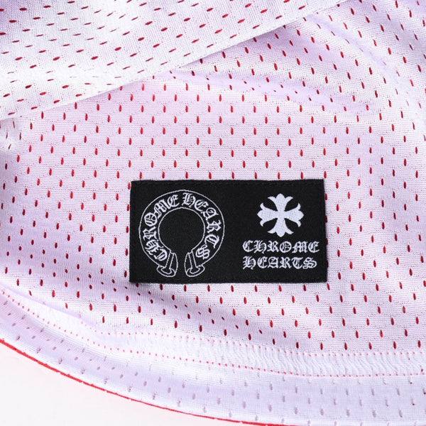 新品未使用 CHROME HEARTS クロムハーツ × MATTY BOY マッティボーイ バスケットボールジャージ サイズL レッド ホワイト 中古 4a007568