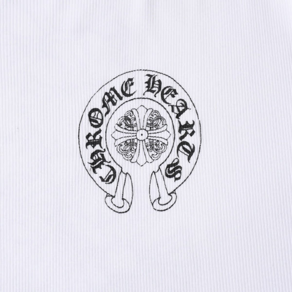 CHROME HEARTS クロムハーツ 半袖Tシャツ サイズS CHクロス セメタリークロス ホースシュー ホワイト ブラック 美品 中古 4a007318