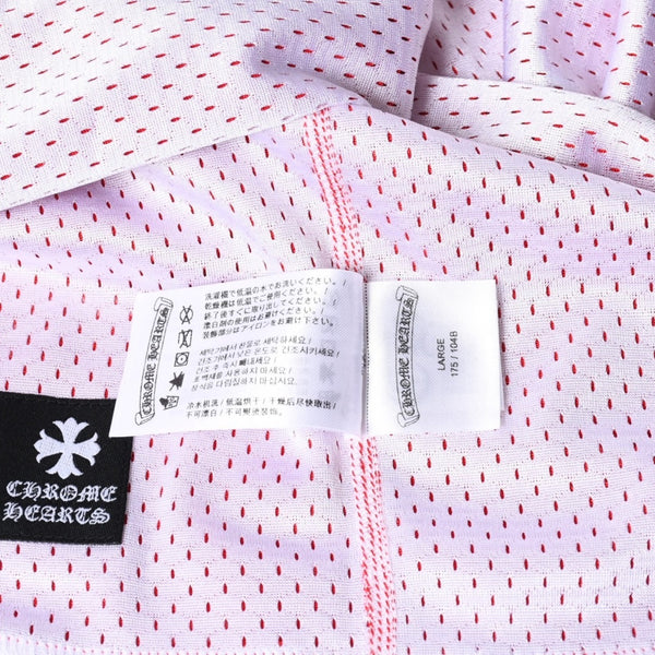 新品未使用 CHROME HEARTS クロムハーツ × MATTY BOY マッティボーイ バスケットボールジャージ サイズL レッド ホワイト 中古 4a007568