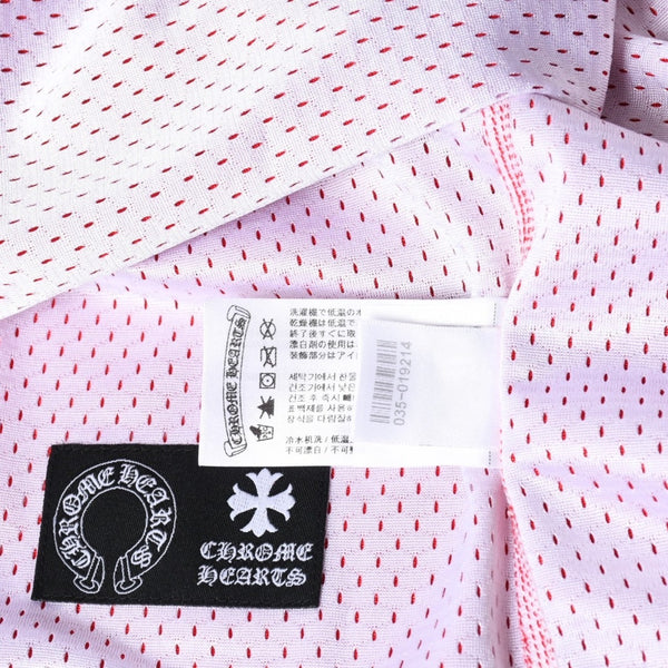 新品未使用 CHROME HEARTS クロムハーツ × MATTY BOY マッティボーイ バスケットボールジャージ サイズL レッド ホワイト 中古 4a007568