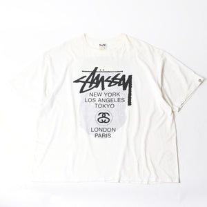 A BATHING APE × STUSSY アベイシングエイプ × ステューシー ILL COLLABORATION 半袖Tシャツ 半袖 サイズXXXL Tシャツ 美品 中古 4a007388