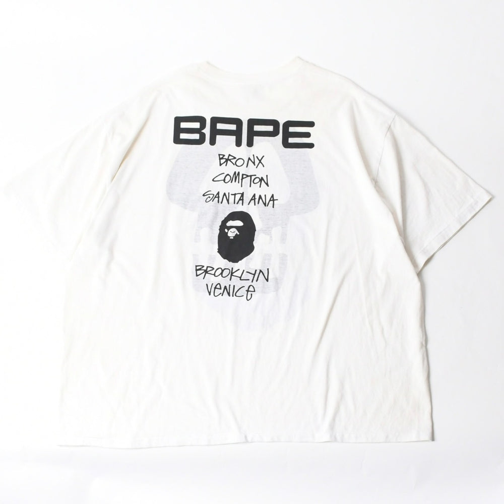 A BATHING APE × STUSSY アベイシングエイプ × ステューシー ILL COLLABORATION 半袖Tシャツ 半袖 サイズXXXL Tシャツ 美品 中古 4a007388