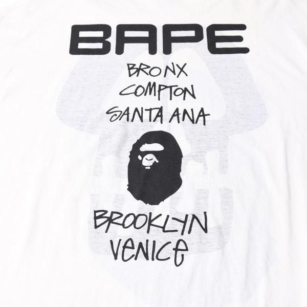A BATHING APE × STUSSY アベイシングエイプ × ステューシー ILL COLLABORATION 半袖Tシャツ 半袖 サイズXXXL Tシャツ 美品 中古 4a007388