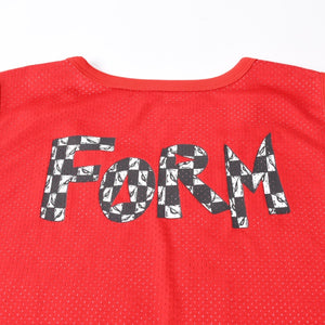 新品未使用 CHROME HEARTS クロムハーツ × MATTY BOY マッティボーイ バスケットボールジャージ サイズL レッド ホワイト 中古 4a007568