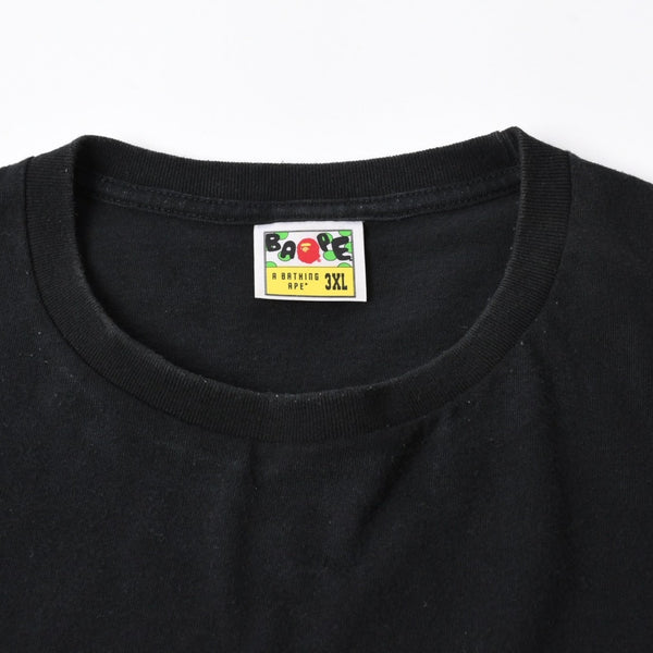 A BATHING APE×stussy アベイシングエイプ ステューシー BAPE シャーク カモ柄 半袖Tシャツ サイズ3XL 美品 中古 4a007402