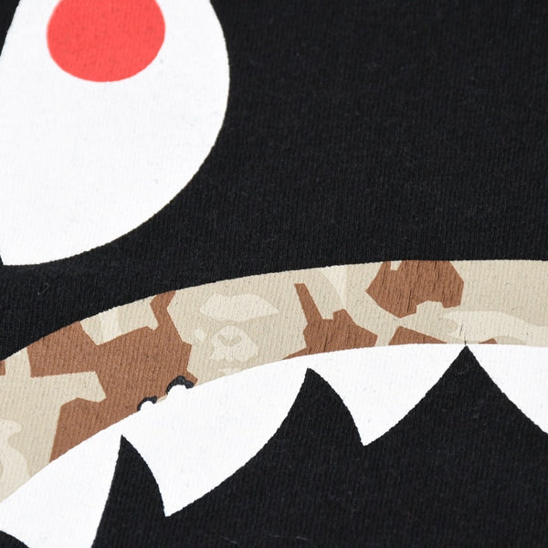 A BATHING APE×stussy アベイシングエイプ ステューシー BAPE シャーク カモ柄 半袖Tシャツ サイズ3XL 美品 中古 4a007402