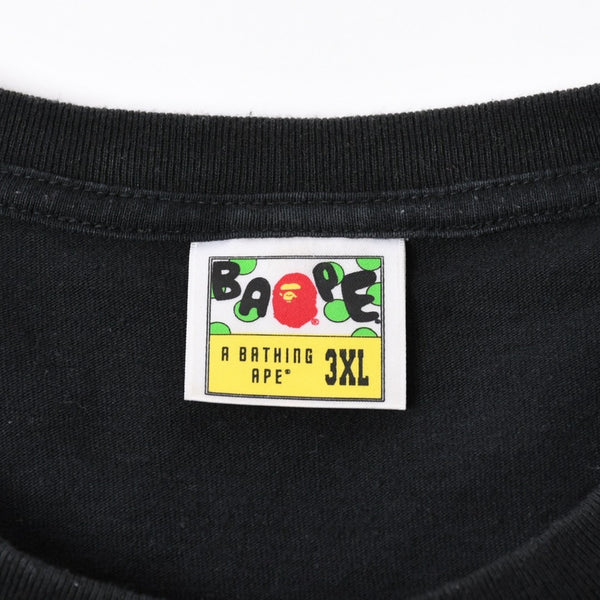 A BATHING APE×stussy アベイシングエイプ ステューシー BAPE シャーク カモ柄 半袖Tシャツ サイズ3XL 美品 中古 4a007402