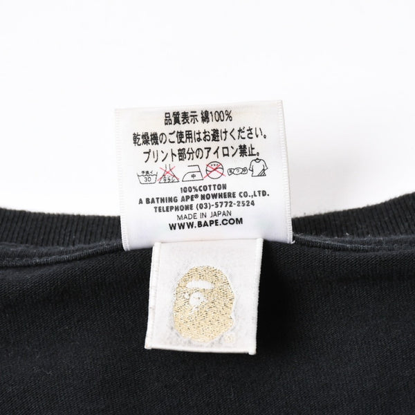 A BATHING APE×stussy アベイシングエイプ ステューシー BAPE シャーク カモ柄 半袖Tシャツ サイズ3XL 美品 中古 4a007402