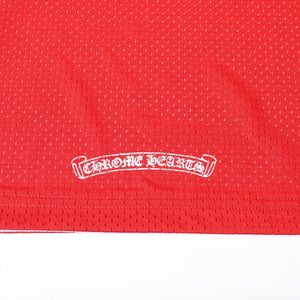新品未使用 CHROME HEARTS クロムハーツ × MATTY BOY マッティボーイ バスケットボールジャージ サイズL レッド ホワイト 中古 4a007568