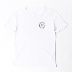 CHROME HEARTS クロムハーツ 半袖Tシャツ サイズS CHクロス セメタリークロス ホースシュー ホワイト ブラック 美品 中古 4a007318