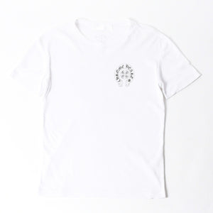 CHROME HEARTS クロムハーツ 半袖Tシャツ サイズS CHクロス セメタリークロス ホースシュー ホワイト ブラック 美品 中古 4a007318