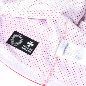 新品未使用 CHROME HEARTS クロムハーツ × MATTY BOY マッティボーイ バスケットボールジャージ サイズL レッド ホワイト 中古 4a007568