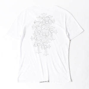 CHROME HEARTS クロムハーツ 半袖Tシャツ サイズS CHクロス セメタリークロス ホースシュー ホワイト ブラック 美品 中古 4a007318