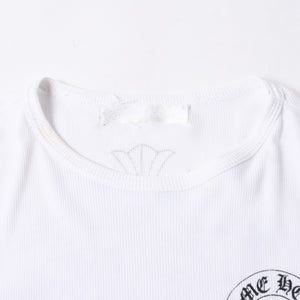 CHROME HEARTS クロムハーツ 半袖Tシャツ サイズS CHクロス セメタリークロス ホースシュー ホワイト ブラック 美品 中古 4a007318