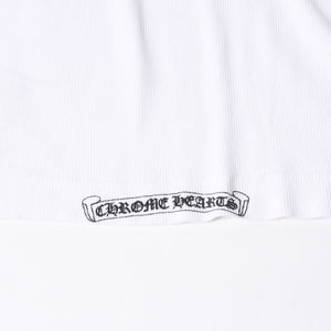 CHROME HEARTS クロムハーツ 半袖Tシャツ サイズS CHクロス セメタリークロス ホースシュー ホワイト ブラック 美品 中古 4a007318