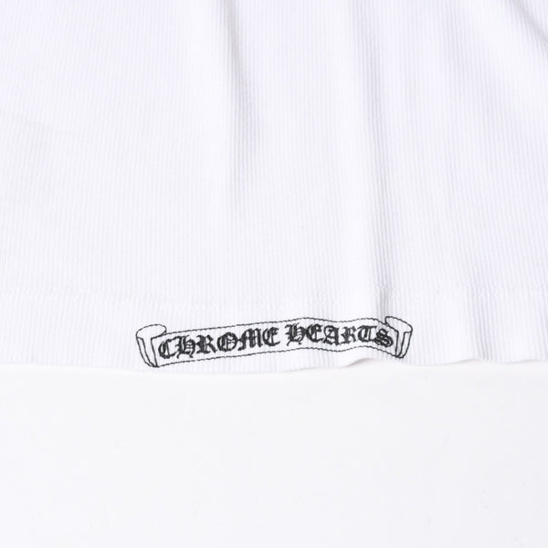 CHROME HEARTS クロムハーツ 半袖Tシャツ サイズS CHクロス セメタリークロス ホースシュー ホワイト ブラック 美品 中古 4a007318