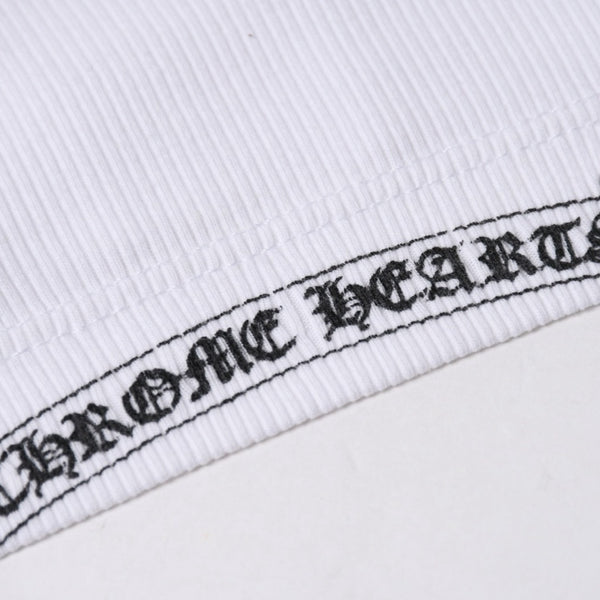 CHROME HEARTS クロムハーツ 半袖Tシャツ サイズS CHクロス セメタリークロス ホースシュー ホワイト ブラック 美品 中古 4a007318