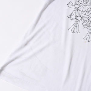 CHROME HEARTS クロムハーツ 半袖Tシャツ サイズS CHクロス セメタリークロス ホースシュー ホワイト ブラック 美品 中古 4a007318