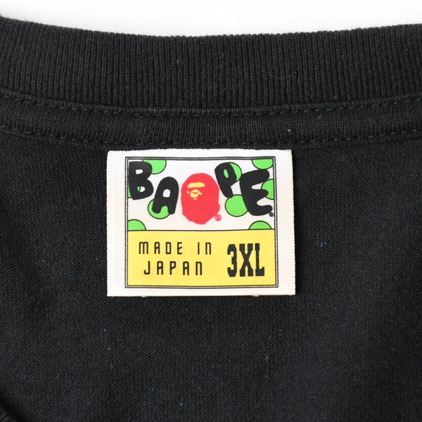 A BATHING APE×RSVP Gallery ×アベイシングエイプ アール エス ブイ ピー ギャラリー BAPE ベイプ 半袖 Tシャツ サイズ3XL ブラック 美品 中古 4a007410