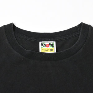 A BATHING APE アベイシングエイプ 半袖Tシャツ bape ベイプ トランプ サイズ3XL ブラック レッド 美品 中古 4a007379