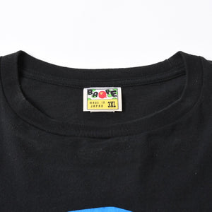 A BATHING APE×RSVP Gallery ×アベイシングエイプ アール エス ブイ ピー ギャラリー BAPE ベイプ 半袖 Tシャツ サイズ3XL ブラック 美品 中古 4a007410
