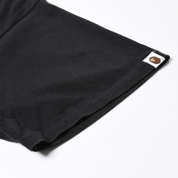 A BATHING APE アベイシングエイプ 半袖Tシャツ bape ベイプ トランプ サイズ3XL ブラック レッド 美品 中古 4a007379