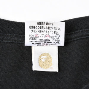 A BATHING APE アベイシングエイプ 半袖Tシャツ bape ベイプ トランプ サイズ3XL ブラック レッド 美品 中古 4a007379