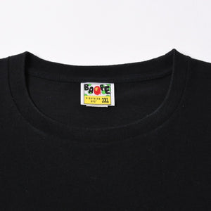 A BATHING APE アベイシングエイプ 大猿 カモフラージュ 半袖 Tシャツ コットン ブラック パープル サイズ3XL 美品 中古 4a007411