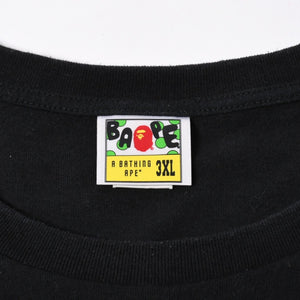 A BATHING APE アベイシングエイプ 大猿 カモフラージュ 半袖 Tシャツ コットン ブラック パープル サイズ3XL 美品 中古 4a007411