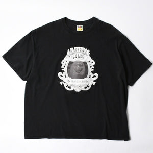A BATHING APE アベイシングエイプ Ape Shall Never Kill Ape 半袖Tシャツ コットン ブラック ホワイト サイズ3XL 良品 中古 4a007422